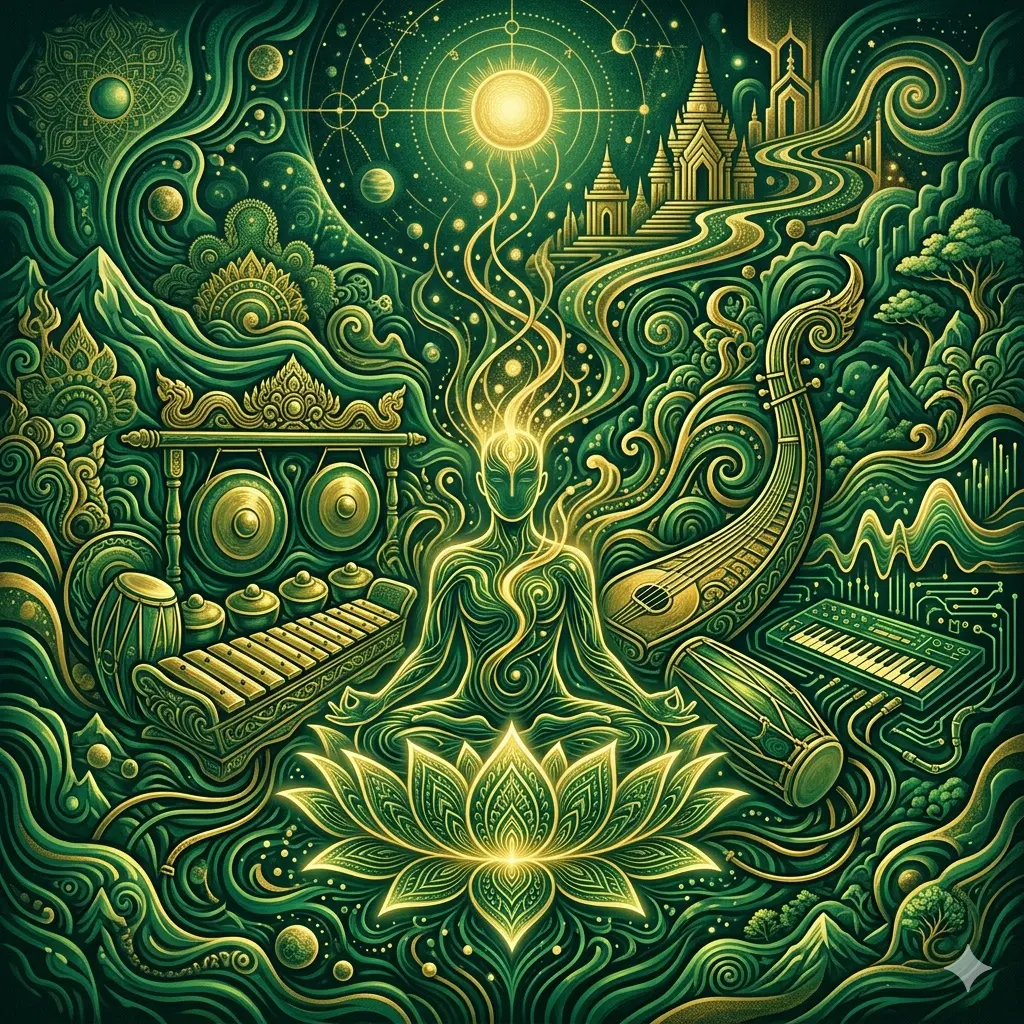 Berhenti meminta soundscape eksperimental musik psikedelik - experimental soundscape of psychedelic ancient music - 強欲を捨てて：サイケデリックな静寂と実験的響き - markandeya project - manuskrip markandeya - 1