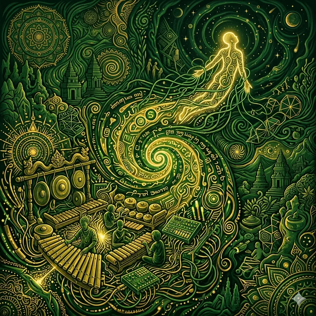 Berhenti meminta soundscape eksperimental musik psikedelik - experimental soundscape of psychedelic ancient music - 強欲を捨てて：サイケデリックな静寂と実験的響き - markandeya project - manuskrip markandeya - 2