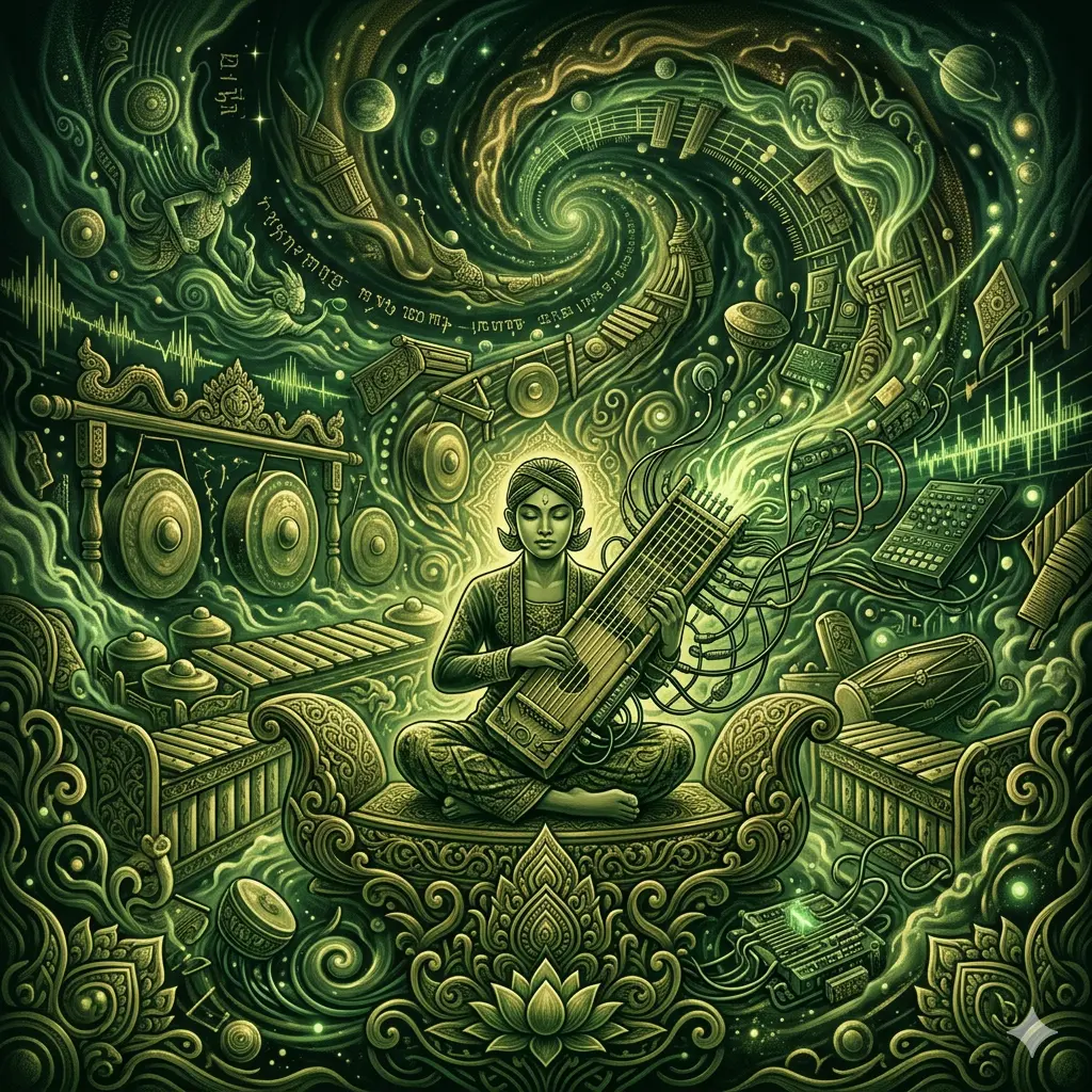 Berhenti meminta soundscape eksperimental musik psikedelik - experimental soundscape of psychedelic ancient music - 強欲を捨てて：サイケデリックな静寂と実験的響き - markandeya project - manuskrip markandeya - 3