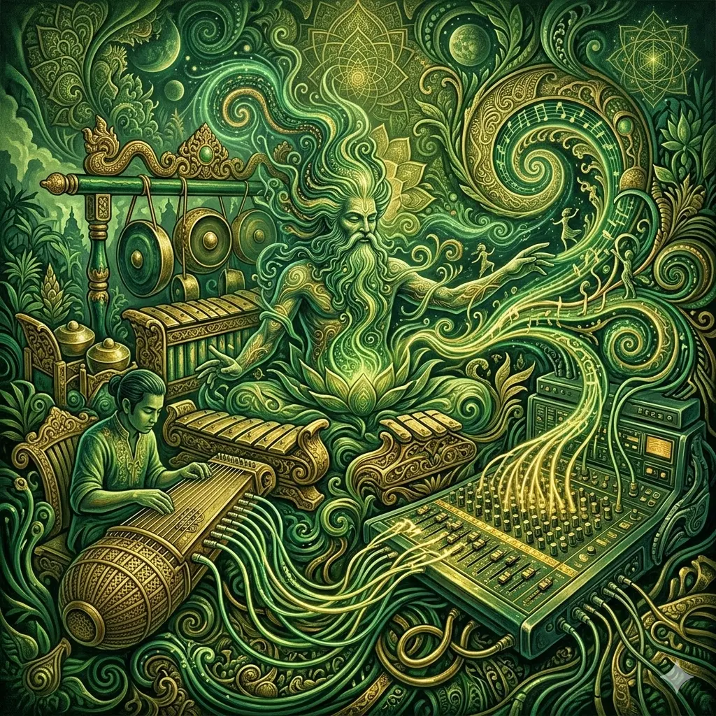 Berhenti meminta soundscape eksperimental musik psikedelik - experimental soundscape of psychedelic ancient music - 強欲を捨てて：サイケデリックな静寂と実験的響き - markandeya project - manuskrip markandeya - 5