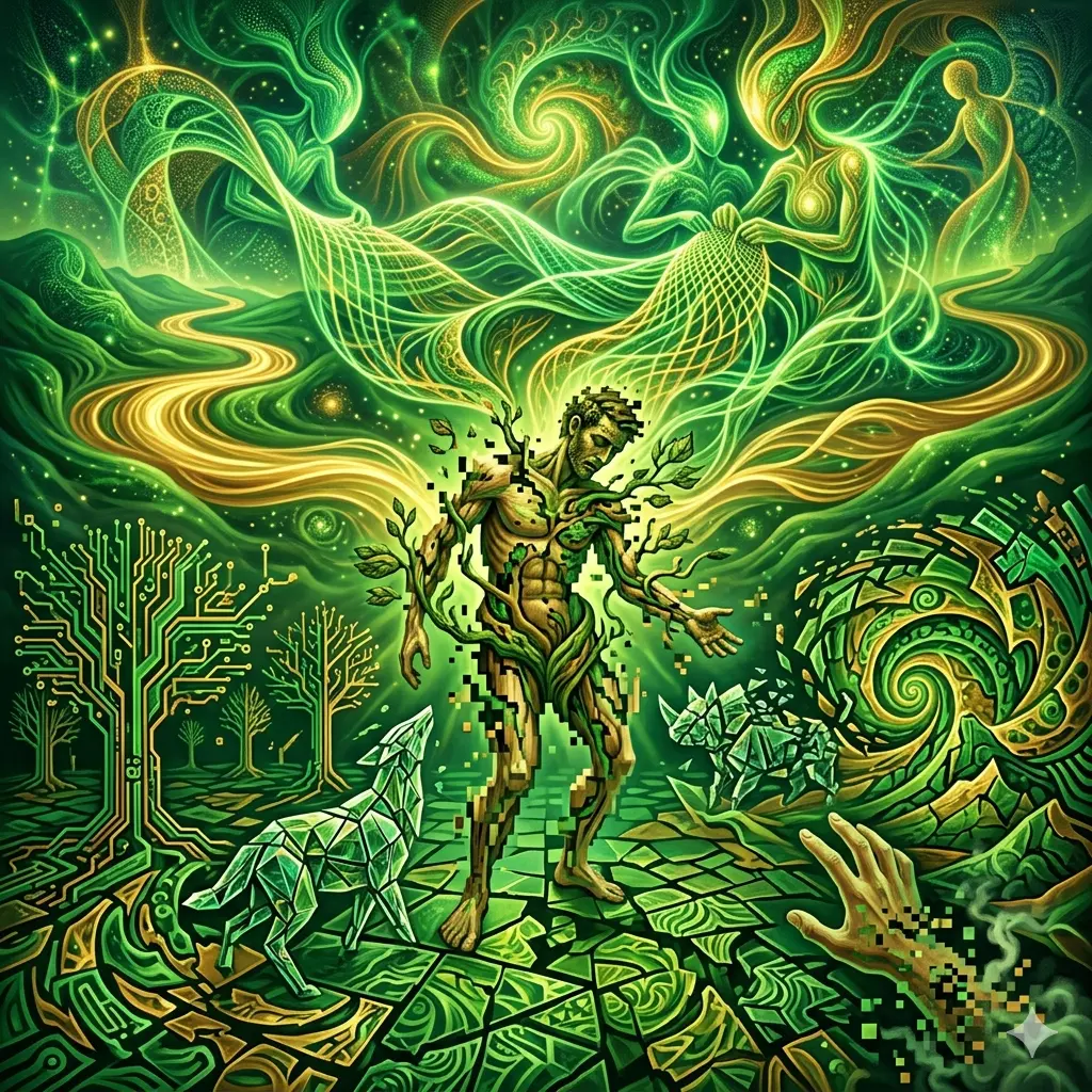 Bug di dunia dan glitch di surga - a bug on earth and a glitch in paradise - ちじょうのバグ と らくえんのグリッチ - markandeya project - ayahuasca ceremony - filosofi asketisme - psychedelic experience - 1