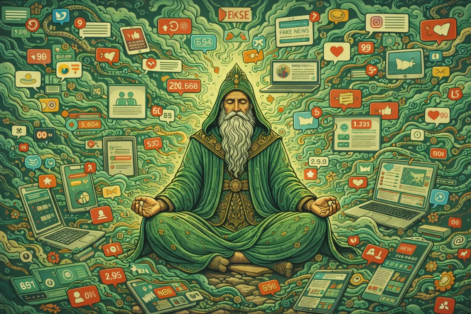 Di antara informasi dan ilusi - between truth and the ghost of delution - 真実と迷妄の幻影の狭間で - markandeya project - manuskrip markandeya - filosofi asketisme - masyarakat pernaskahan nusantara - narsisme - narsistik - 1