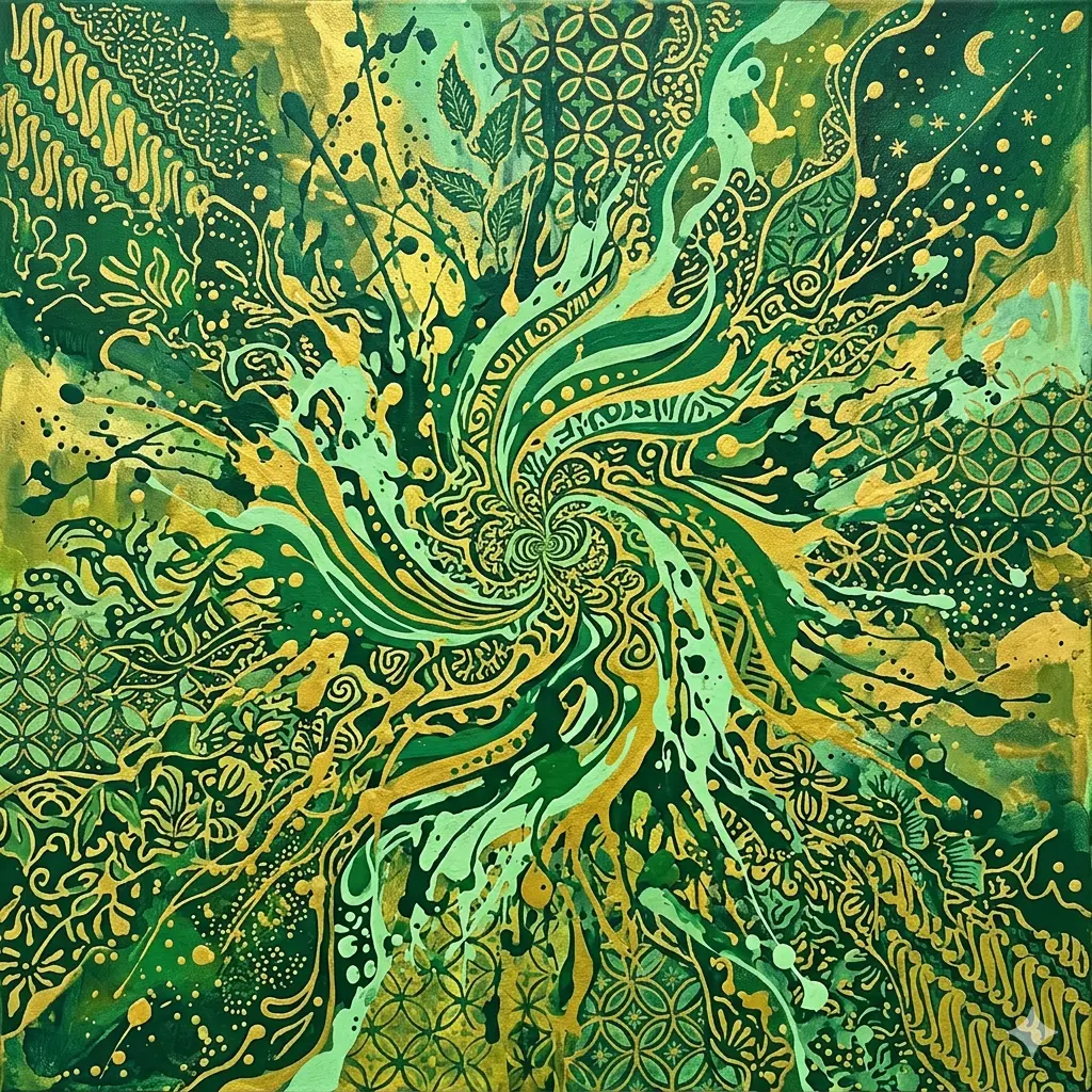 Elegi jemari dalam cipratan batik grahita - a finger's elegy in the splatters of grahita batik - グラヒタ・バティックの飛沫に揺れる、指先のエレジー - markandeya project - manuskrip markandeya - markandeya purana - markandeya pralaya - 2