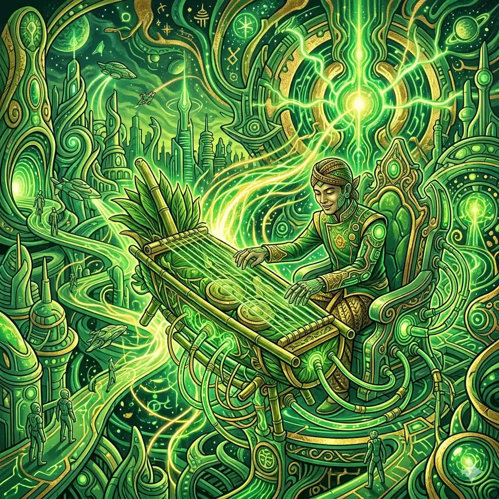 Frekuensi reverb di atas awan - reverb echoes above the velvet clouds - 雲の上で漂う悲劇的なリバーブの周波数 - markandeya project - manuskrip markandeya - bundengan wonosobo - gamelan jawa - etnomusikologi nusantara - 4