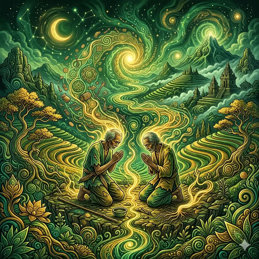 Gema batin dalam altar asketisme - the inner echo within the altar of asceticism - 禁欲の祭壇に響く心の残響 - markandeya project - manuskrip markandeya - markandeya purana - markandeya pralaya - dana indonesiana - lpdp - 3