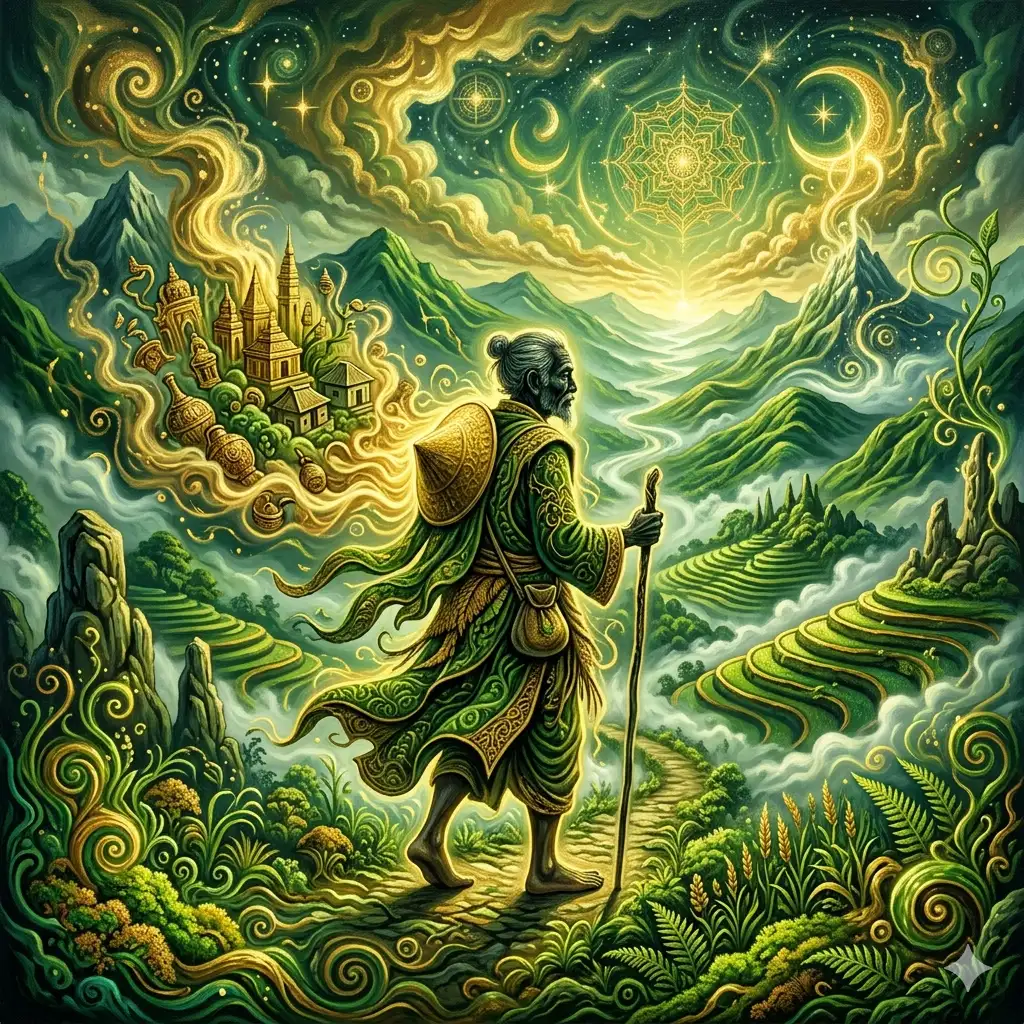 Gema batin dalam altar asketisme - the inner echo within the altar of asceticism - しゅぎょうのさいだんにひびくないなるこだま - markandeya project - manuskrip markandeya - markandeya purana - markandeya pralaya - dana indonesiana - lpdp - 5