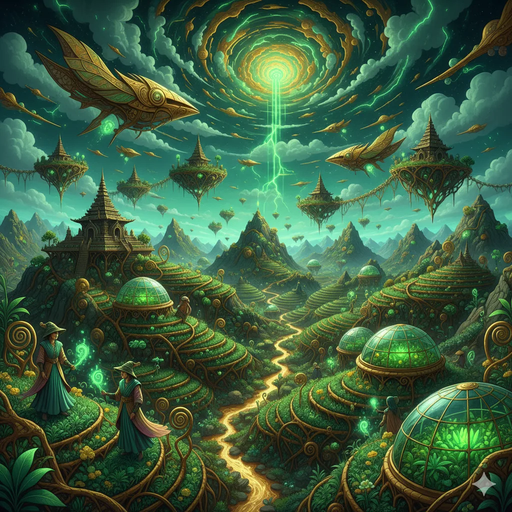 Laku sapu jagat dalam luminous - the sapu jagat devotion within the luminous, a sacred cleansing of the inner soul that echoes the ancient resonance of the earth - における大千世界の行 だいせんせかいのぎょう - markandeya - 1