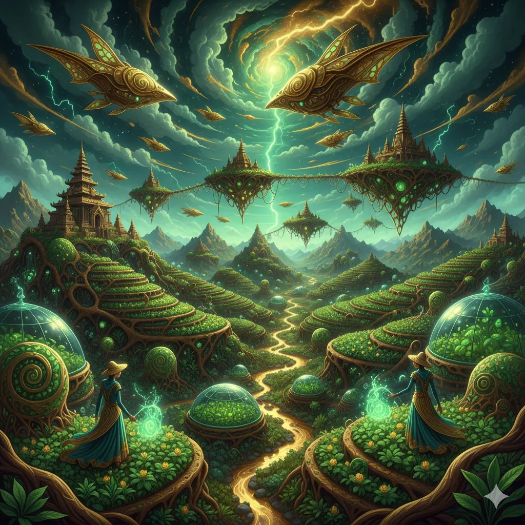 Laku sapu jagat dalam luminous - the sapu jagat devotion within the luminous, a sacred cleansing of the inner soul that echoes the ancient resonance of the earth - における大千世界の行 だいせんせかいのぎょう - markandeya - 4