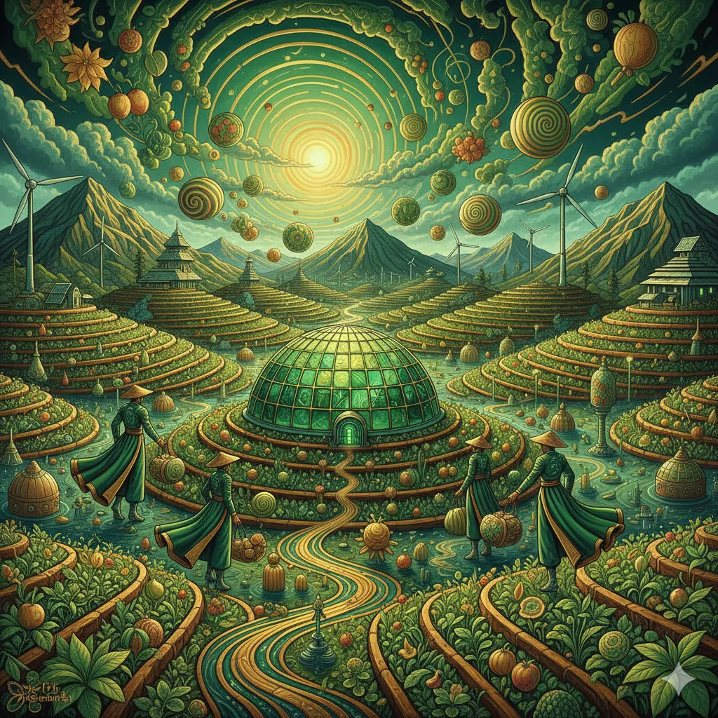 Laku sapu jagat dalam luminous - the sapu jagat devotion within the luminous, a sacred cleansing of the inner soul that echoes the ancient resonance of the earth - における大千世界の行 だいせんせかいのぎょう - markandeya - 5