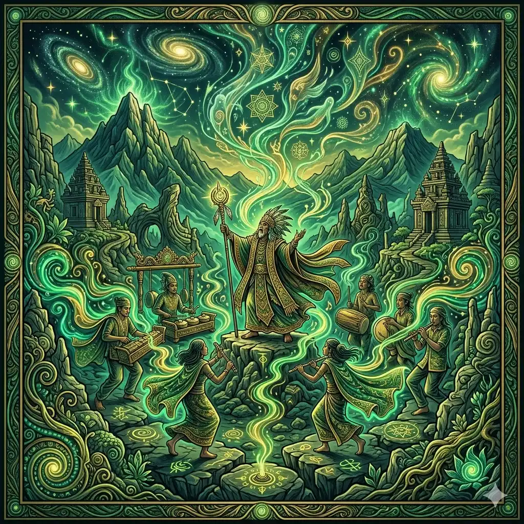 Soundscape dari kosmik dataran tinggi - soundscape of the highland cosmic - 高地なる宇宙の静寂なる響き - markandeya project - manuskrip markandeya - masyarakat pernaskahan nusantara - bundengan wonosobo - gamelan jawa - 3